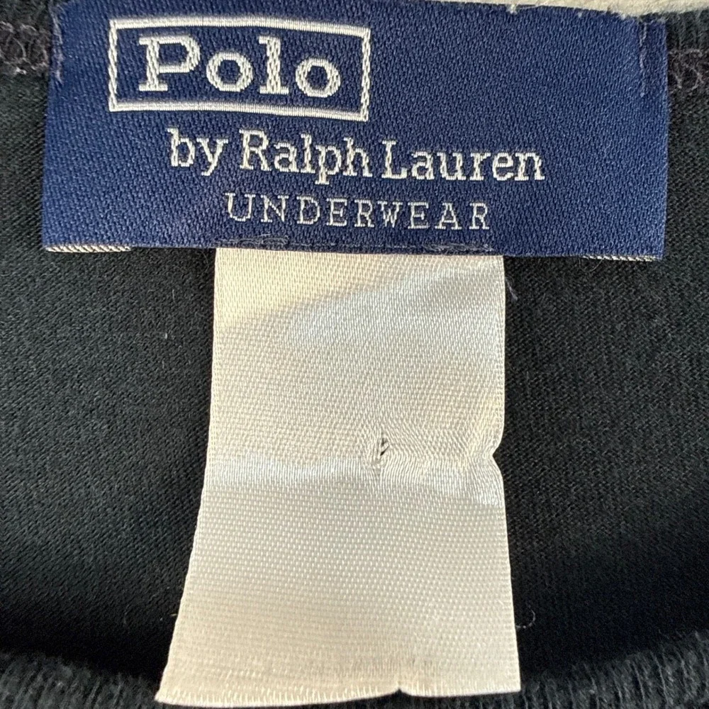 Polo Ralph Lauren T-Shirt Mens M Underwear Black Embroidered Pony EUC